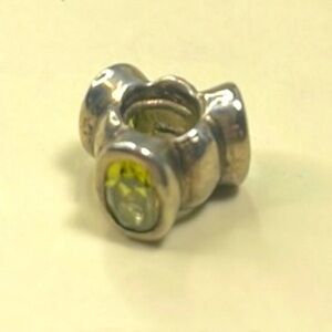 Pandora bracelet charm peridot bonsai cats eye sterling silver 925 ale